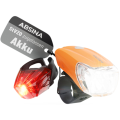 Greate Fahrradlicht Sport Set Orange 