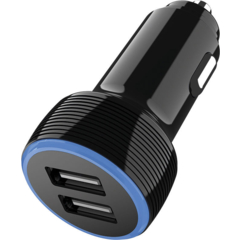 2GO KFZ-Ladegerät Dual-USB 12V/24V weiß
