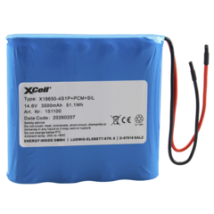 XCell Li-Ion Akkupack 14,8V / 3500 mAh