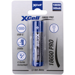 XCell Akku 18650-3400