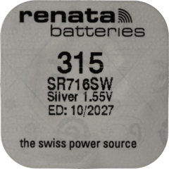 Renata Uhrenbatterie 315