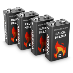 Absina Alkaline Rauchmelder Batterie