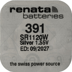 Renata Uhrenbatterie 391 High Drain