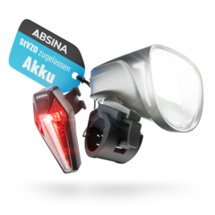 Absina Fahrradlicht Comfort Plus Set 