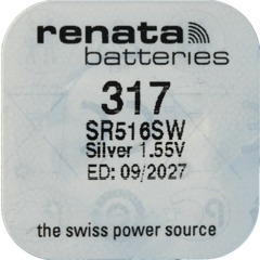 Renata Uhrenbatterie 317
