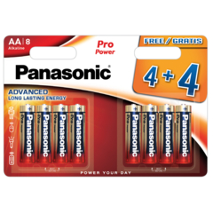 Panasonic Pro Power LR6PPG/8BW 4+4F