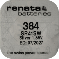 Renata Uhrenbatterie 384