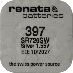 Renata Uhrenbatterie 397