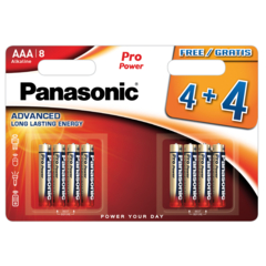 Panasonic Pro Power LR03PPG/8BW 4+4F