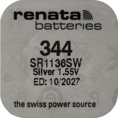 Renata Uhrenbatterie 344