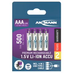 Ansmann USB-C Akku Micro AAA