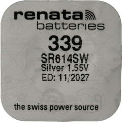 Renata Uhrenbatterie 339