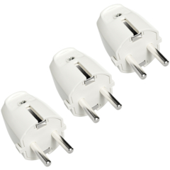 Greate Schutzkontaktstecker weiß