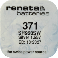 Renata Uhrenbatterie 371