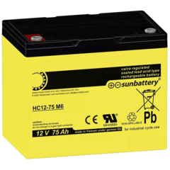 SUN Battery HC12-75 M6