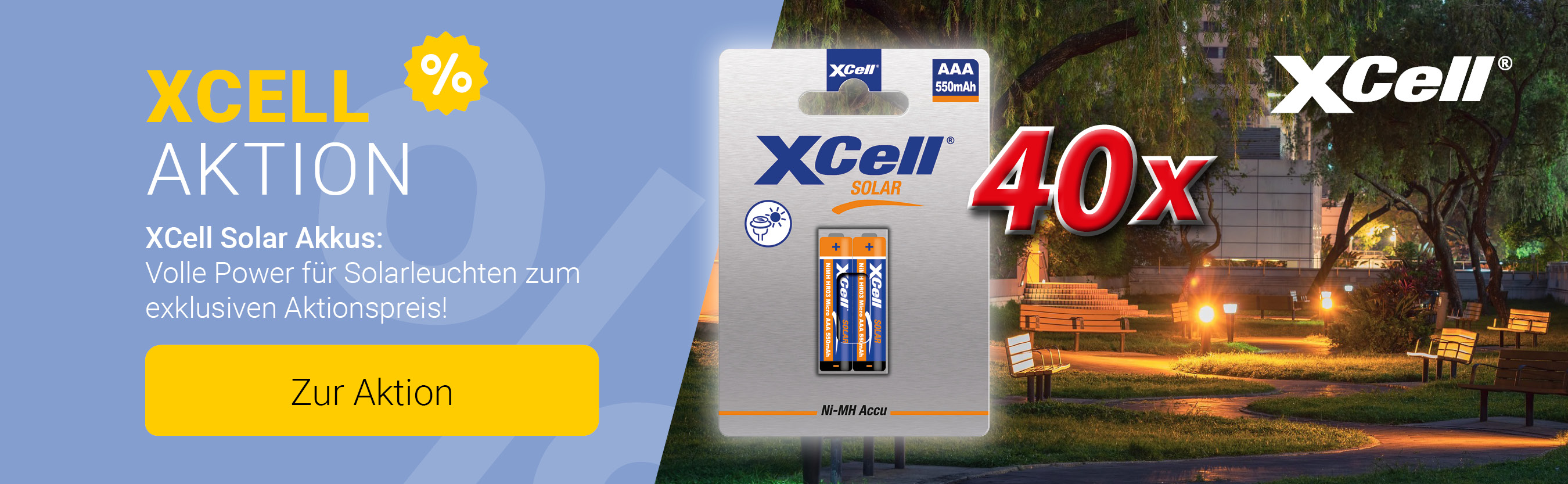 XCell Solar Akku Aktion